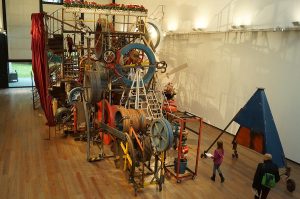 Jean Tinguely, installation in the Museum Tinguely in 2013